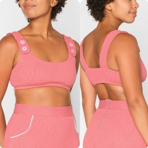 Women's Free People Seea Georgia Bikini Top Flamingo Pink